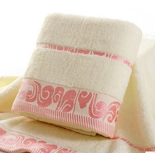 Pa. an хлопок банное полотенце с вышивкой быстросохнущее полотенце для душа s ванная комната жаккард Пляж спа банные полотенца для лица и рук роскошь - Цвет: pink edge