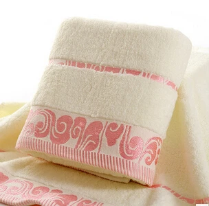 pink edge Pa. an хлопок банное полотенце с вышивкой быстросохнущее полотенце для душа s ванная комната жаккард Пляж спа банные полотенца для лица и рук роскошь - Цвет: pink edge