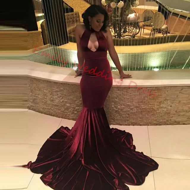 vestido de veludo para formatura