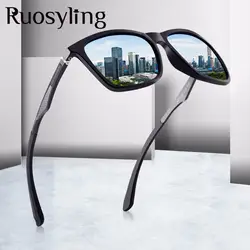 Ruosyling поляризационные солнцезащитные очки для женщин для мужчин квадратный Винтаж вождения Защита от солнца очки Женский Мужской УФ 400
