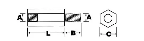 pcb standoff_