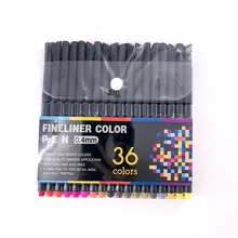 36 шт., цветные нейтральные ручки-капельницы для школы, офиса, набор ручек, Kawaii, чернильные ручки, товары для рукоделия, милые 04031