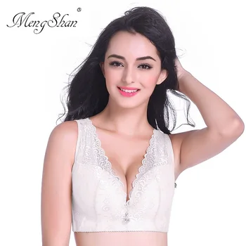 

women bra Fat mm agglomeration adjustment type big size bra Vest type Wide shoulder strap lingerie femme plus size bra