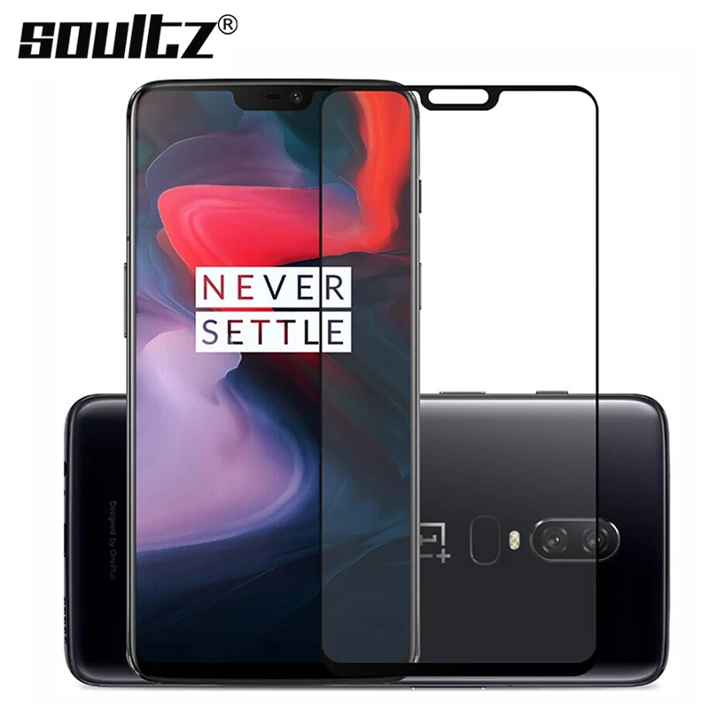Soultz 2.5D Закаленное стекло для Oneplus 6 полное покрытие 9 H защитная пленка