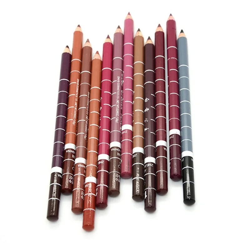 Professional Lipliner pencil Waterproof wooden blend Lip Liner Pencil
