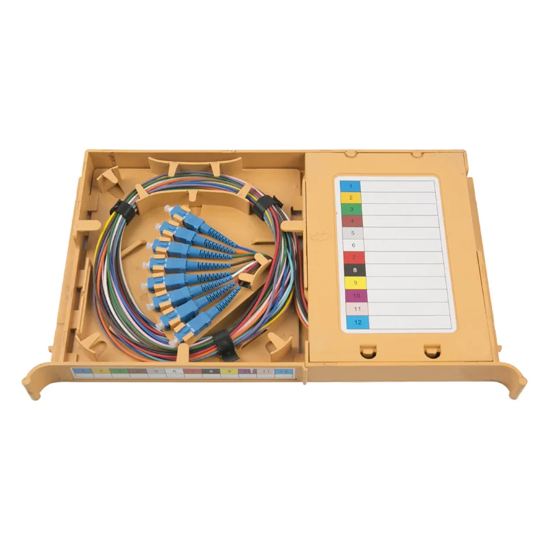 

12 Cores Fiber Optic Splice Tray, Include the Fiber Patch Code SC Port, 1.5m