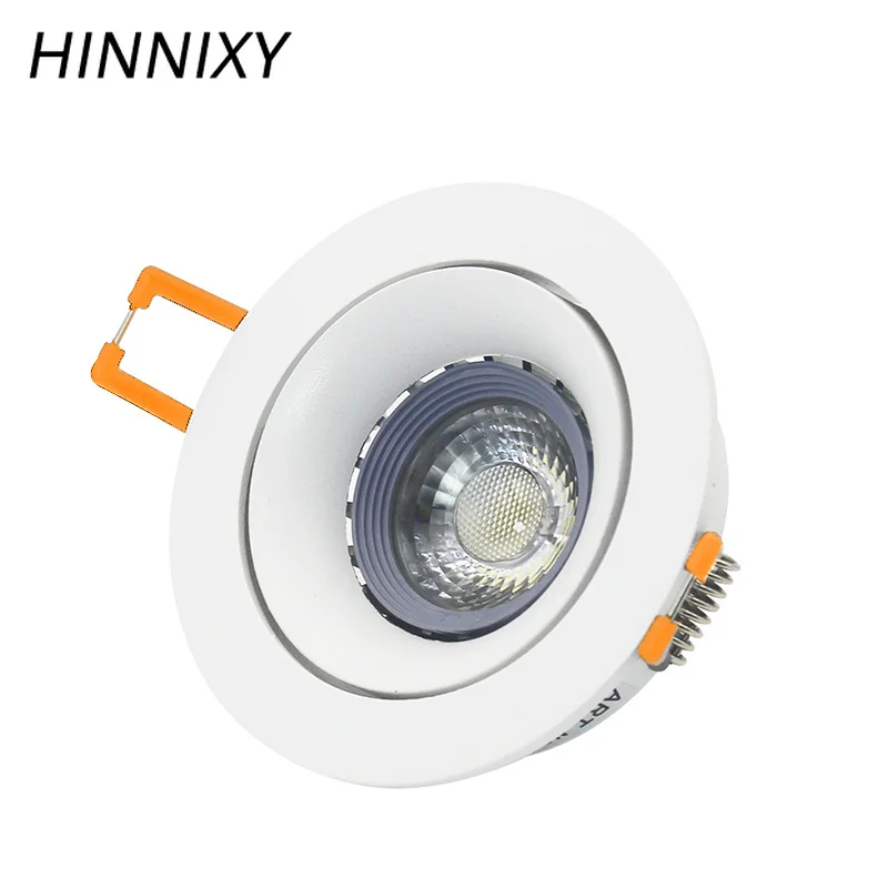 Hinnixy Круглые двойные кольца светодиодные светильники поворотный фитинг E27 85 265 в 75