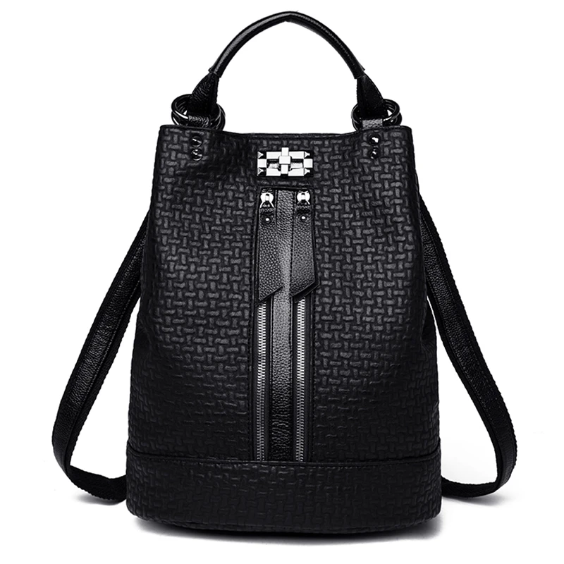 

ABDB-Women Backpack Pu Leather Fashion Backpacks School Bags For Teenage Girls Anti Theft Backpack Bag For Women