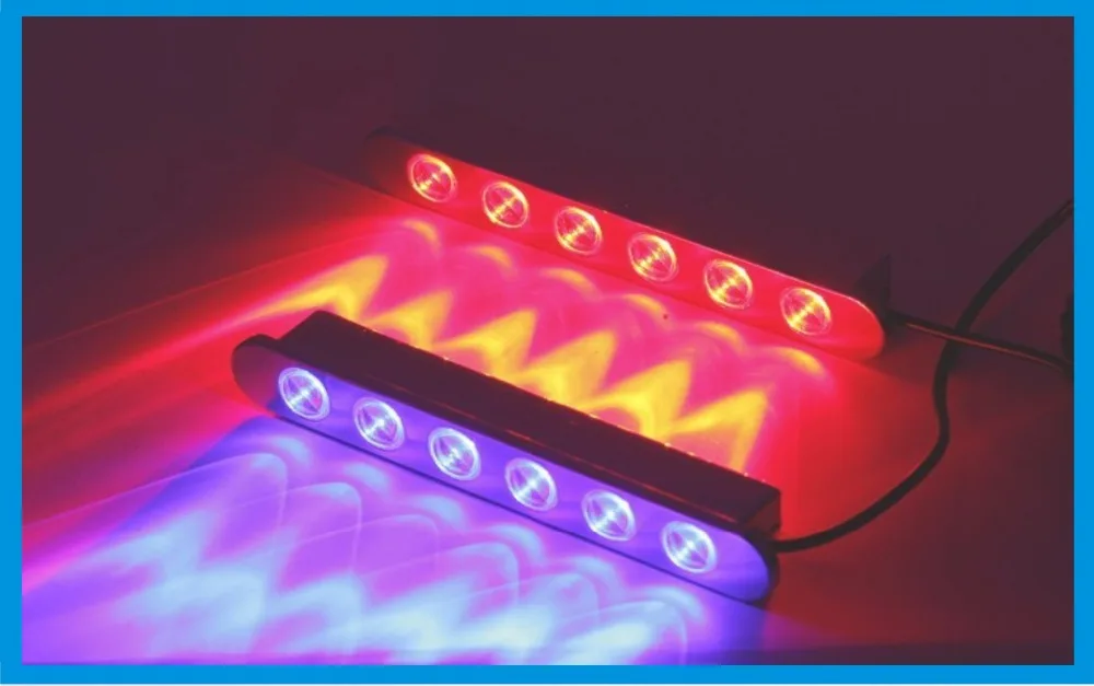 

2016 new 4x6leds strobe light with wireless remote control, red, blue, white 24LED