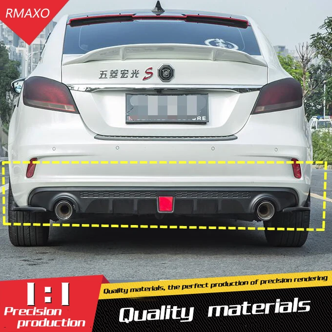 

For Morris Garages MG 6 Body kit spoiler 2018-2019 MG6 BK ABS Rear lip rear spoiler front Bumper Diffuser Bumpers Protector