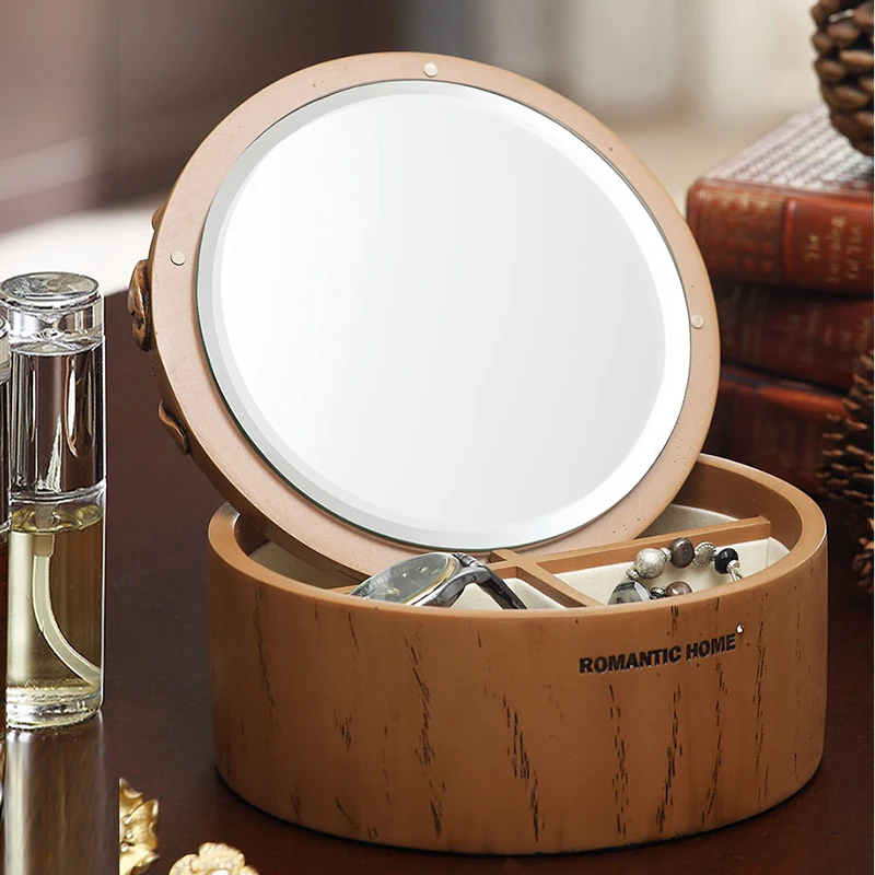 NEW!American Acorn Resin round jewelry box earrings necklace jewelry