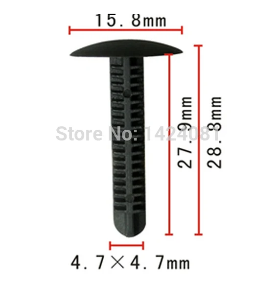 100x OEM нейлоновая заклепка крепления для багажника Honda for Acura civic 98 + 16x27x6 мм 90669-SP0-003ZA
