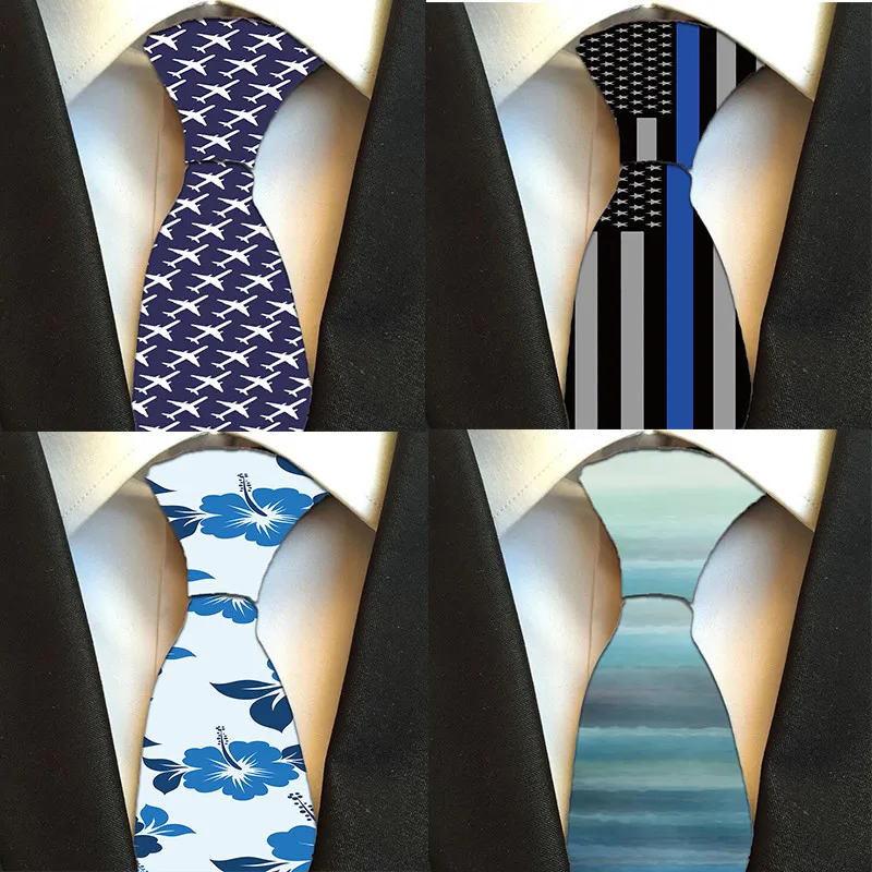 

New Creative Pattern Floral Ties Men's 3D Printed Necktie 8CM Width Fashion Casual Tie For Wedding Party Free Shipping H-LD19
