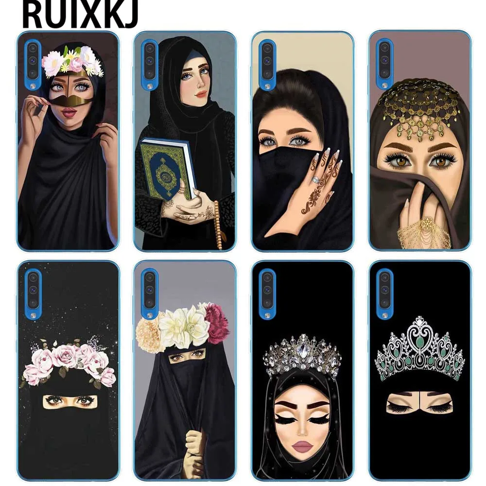 

Luxury Woman In Hijab Face Muslim Islamic Gril Eyes Case for Samsung A7 A9 A6 A8 Plus 2018 A10 A20 A30 A40 A50 A60 A70 A80 Cover