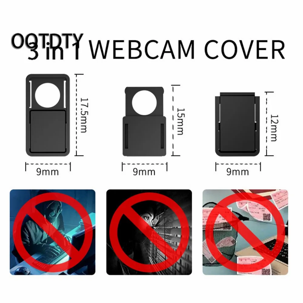 3X WebCam Shutter Covers Web Laptop iPad Camera Secure Protect your Privacy