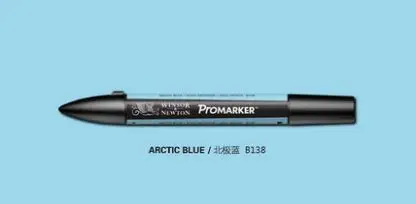 Winsor Newton Pro маркер дизайн Promarkers синий тон - Цвет: arctic blue