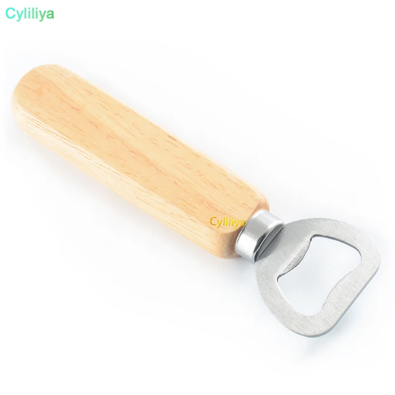 

200pcs/lot Personalized Wood Beer Bottle Opener Wooden bottle openers For Wedding Party Gift