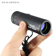 Telescopio profesional Monocular 10x25 HD de bolsillo de película verde para caza de alta calidad para turismo