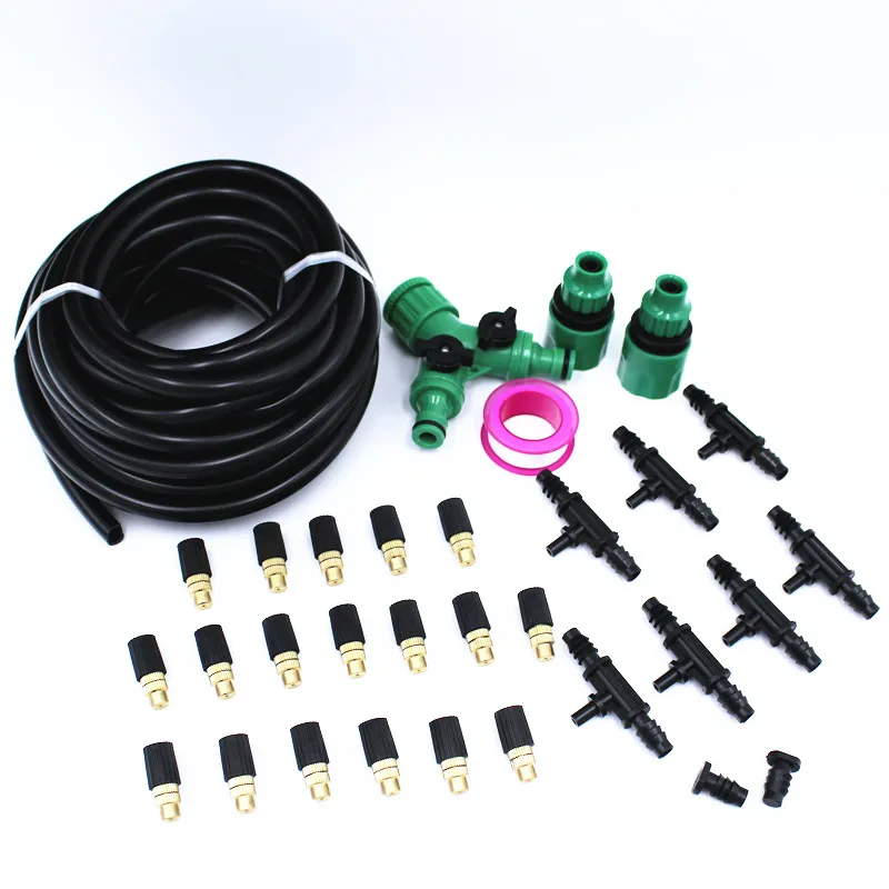 

20M 3/8" Y Hose Splitter Automatic Drip Irrigation System Garden Irrigation Kit Adjustable Drip Spray Watering Irrigation Set