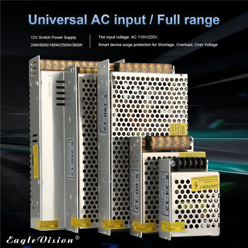 CARPRIE преобразователь питания AC 110 V-220 V в DC 12V 24W 2A переключатель питания Драйвер адаптер светодиодные ленты светильник je10