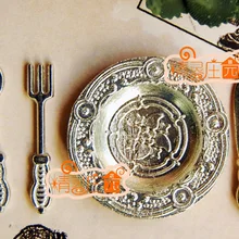 Мини кукольный домик мини-мебель аксессуары серебряный нож для выпечки и вилка Посуда