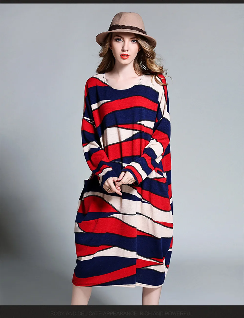 Plus Size XL-XXXXL Knitted Maternity Dress Super loose Winter Dress For women 2017 Autumn&Spring Long Sleeve Warm Dress Vestidos (6)
