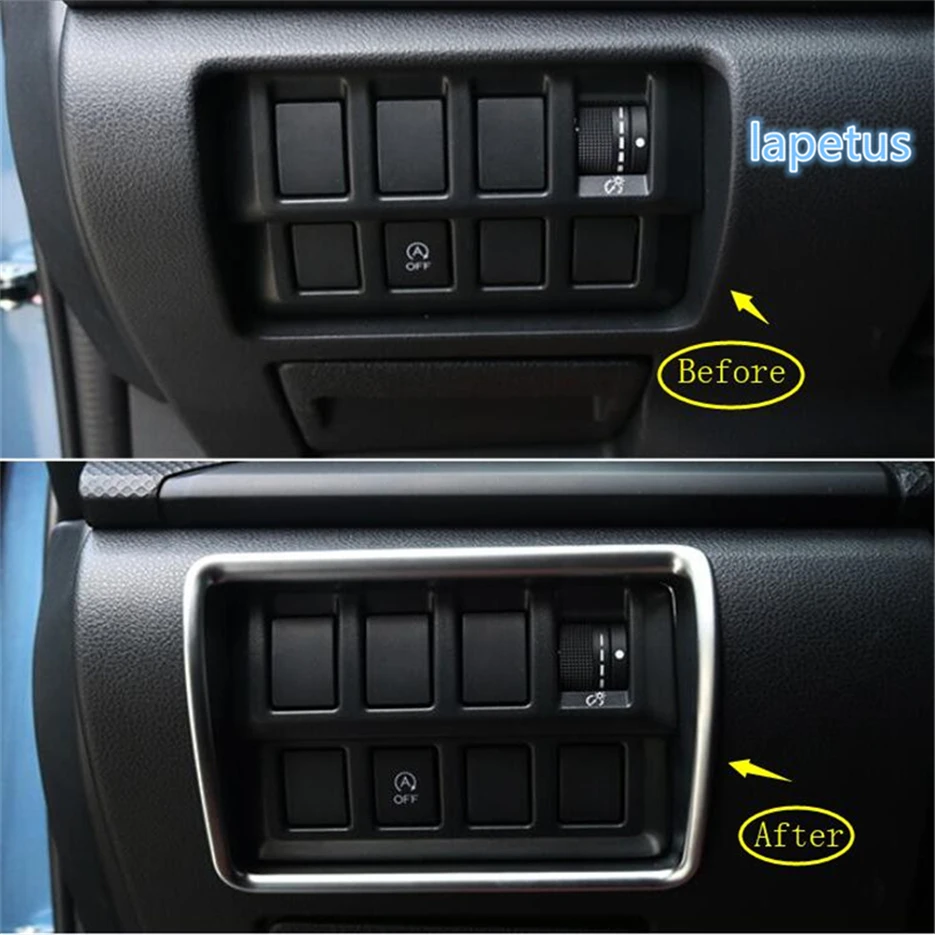 

Lapetus Front Head Lights Headlamp Switches Button Decoration Frame Cover Trim ABS Fit For Subaru Forester 2019 / 2 Colors