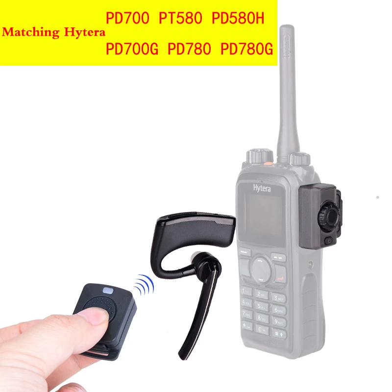 Беспроводная Bluetooth гарнитура для рации Hytera PD780 PD700 PD580H|Рации| |