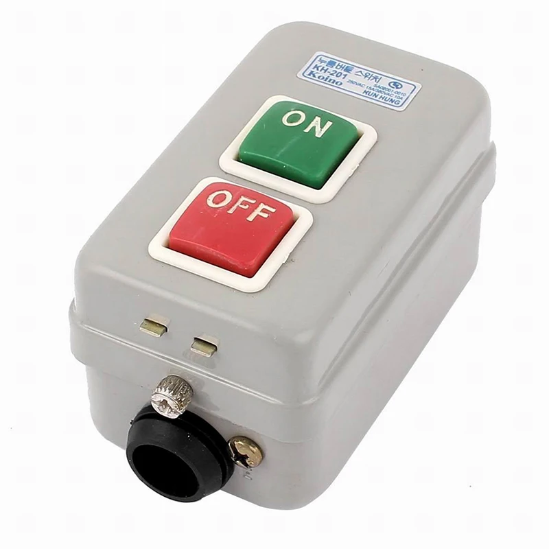 

AC 380V 10A ON OFF Latching Machine Drill Press Switch Push Button