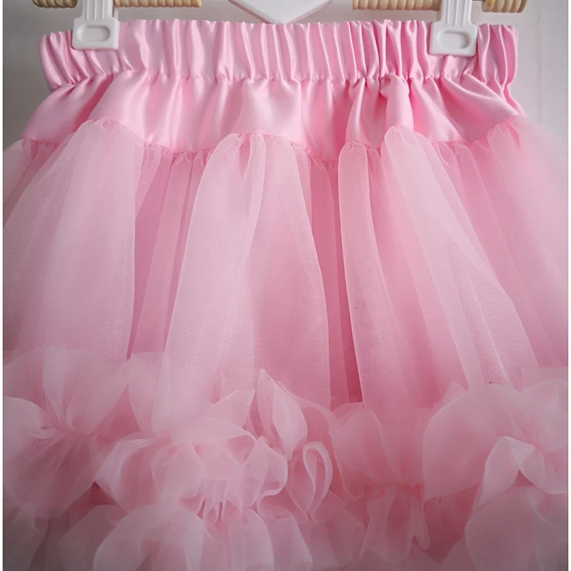Детские юбки-пачки для девочек модная детская юбка-американка из тюля розовая юбка-пачка для танцев, вечерние платья на день рождения