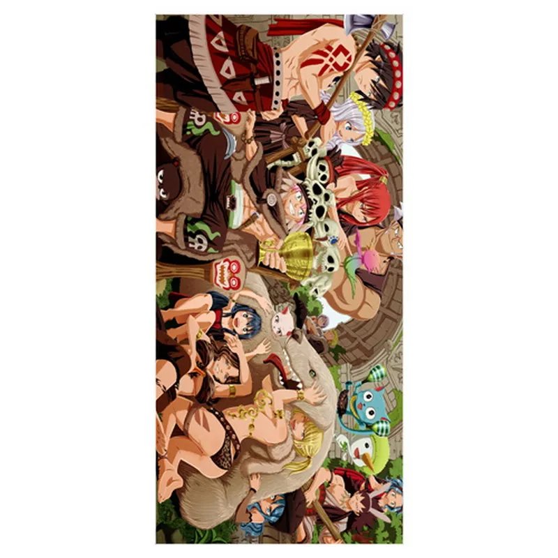 Горячая Распродажа Anime_Fairy Tail Background Print Bamboo Fiber полотенца для ванной комнаты/супер