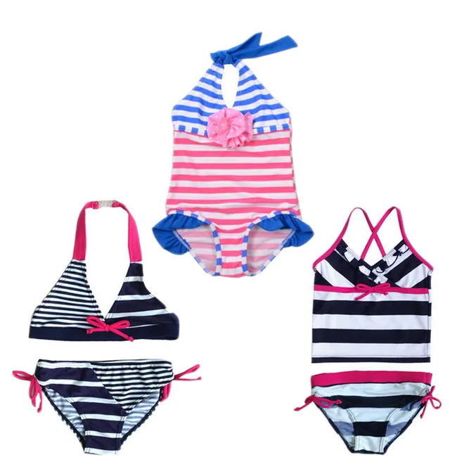 Buy 2016 Girls Striped Lovely Swimwear Swimsuit Baby