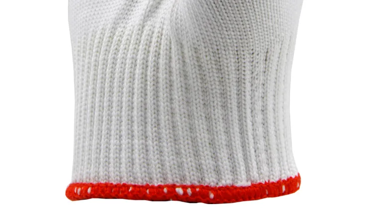 Утолщение guantes trabajo нейлон трикотажный arbeitshandschuhe белый скользкий износостойкий guantes10 двойной/пакет