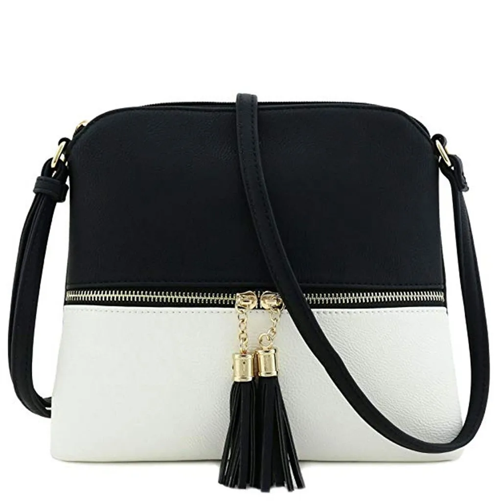 النساء حقائب كتف جلد شرابة Crossbody ضرب اللون حقيبة ساعي المحافظ و حقائب كيس فام الرئيسي torebka damska تا النساء حقائب كتف جلد شرابة Crossbody ضرب اللون حقيبة ساعي المحافظ و حقائب كيس فام الرئيسي torebka damska تا