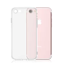 Ultra fina e macia tpu transparente caso de telefone de silicone para iphone 4s 5s 5C 5SE 6 6 S 7 7 Plus Crystal Clear Borracha de Volta Magro cobrir
