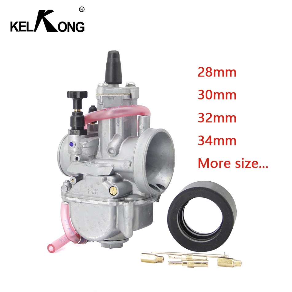 KELKONG 2 T 4 универсальный карбюратор для мотоцикла Koso Carburador 21 24 26 28 30 32 34 мм с силовой