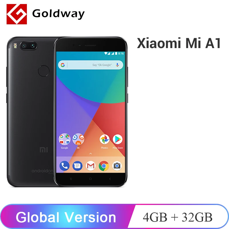 

Global Version Xiaomi Mi A1 MiA1 Mobile Phone 4GB RAM 32GB ROM Snapdragon 625 Octa Core 12.0MP+12.0MP Dual Camera Android One