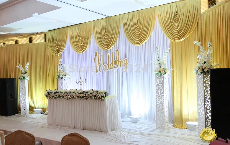 Curtains Ideas blue and gold curtains : Online Buy Wholesale gold swag curtains from China gold swag ...