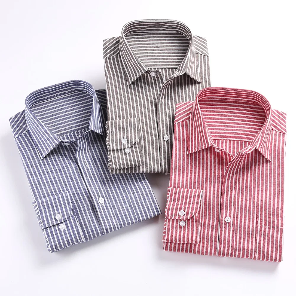 

JeeToo Blue Stripe Casual Men's Long Sleeve Shirts Fashion Vintage Splice Plaid Cotton Male Clothing Pocket Slim Fit Summer Tops