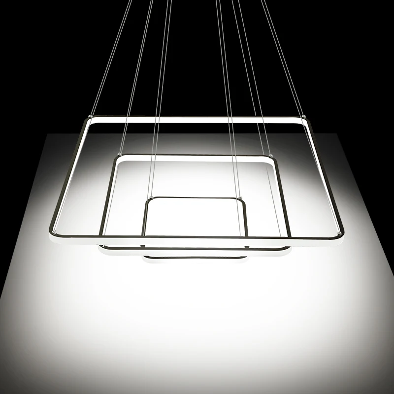

Modern LED chandelier ring suspended lamp bar illumination loft fixtures living room lighting restaurant hanging lights