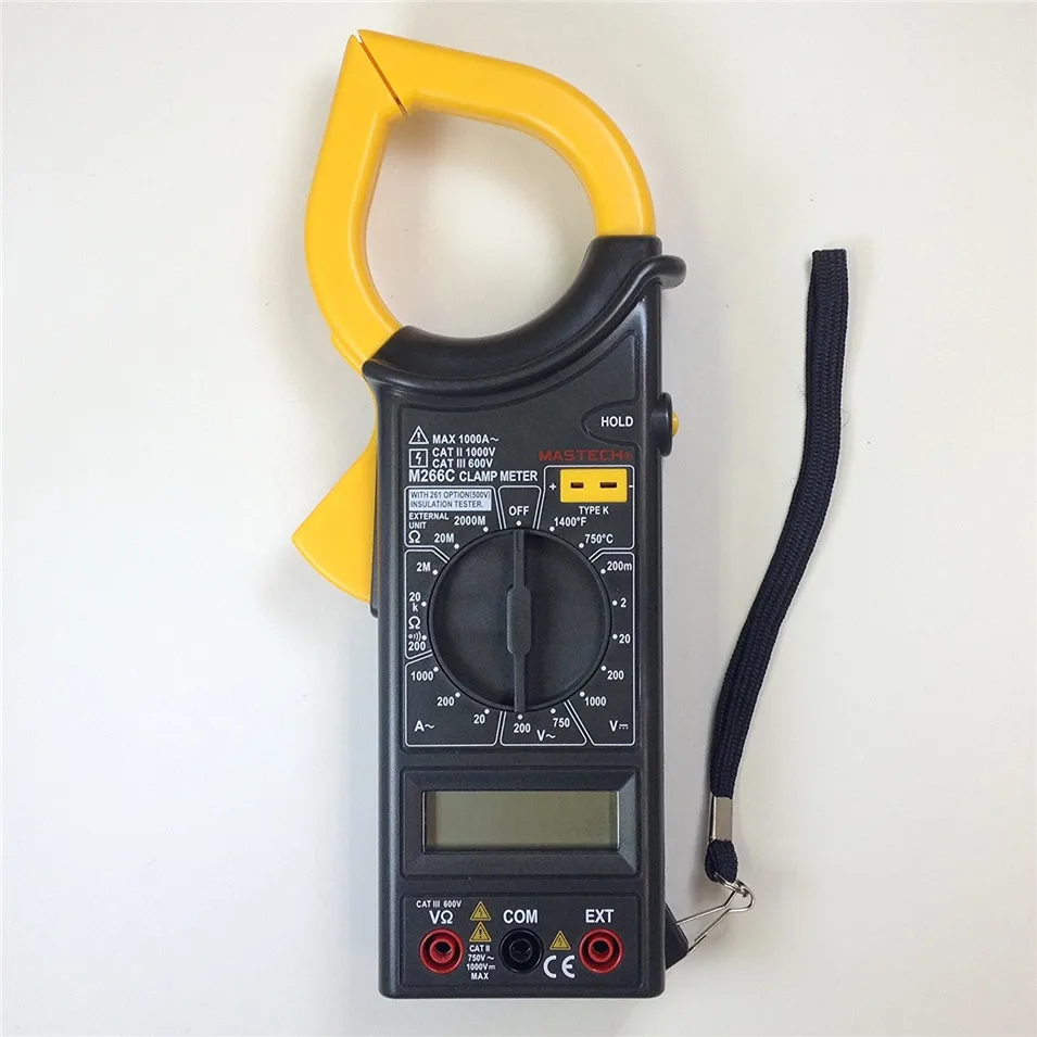Free shipping MASTECH M266 Digital Clamp Meter AC/DC Voltage AC Current