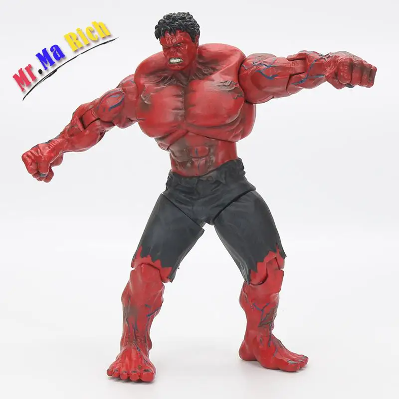 26cm Super Heros The Red Hulk PVC Action Figur Modell Super Hero Spielzeug PUPPE 