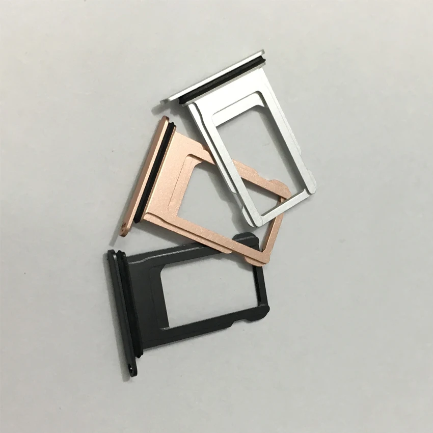 Держатель слота для Sim карты iPhone 8 P Plus X адаптер с водонепроницаемой резиновой