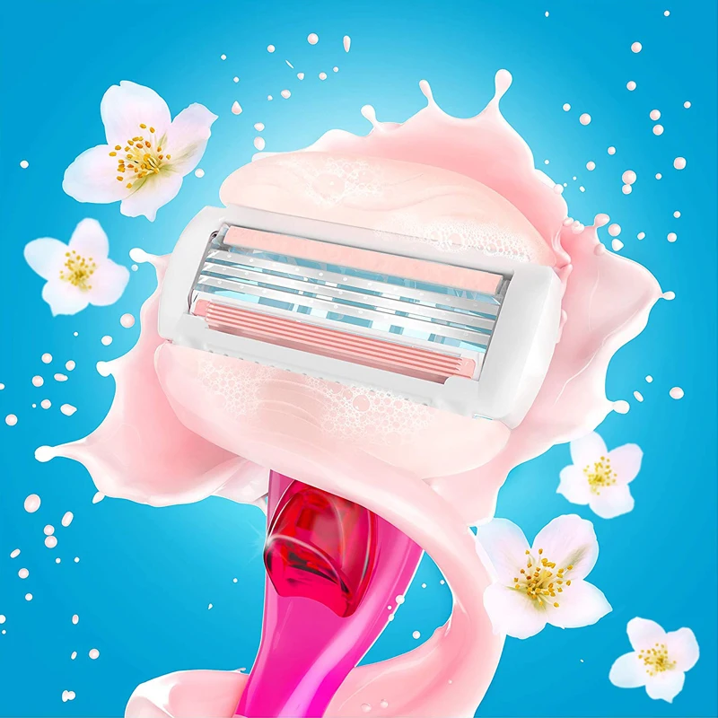 Razor Blades Gillette Venus Breeze Shaving Razors Authentic Razor Blades for Girls Hair Removal