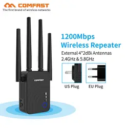 COMFAST CF-WR754AC 1200 Мбит Главная Беспроводной N маршрутизатор 5 ГГц Wi-Fi ретранслятор Long Range Wi-Fi, Ethernet Extender Booster 4 * 2dbi антенны