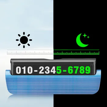 

Automotive Interior Temporary Parking Card Reversible Hidden Phone Number Plate