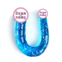 Double Dildos Dual Penis Head Long Penis Adult Sex Toys for Lesbian Female Masturbation Flexible Double Penetration Pene