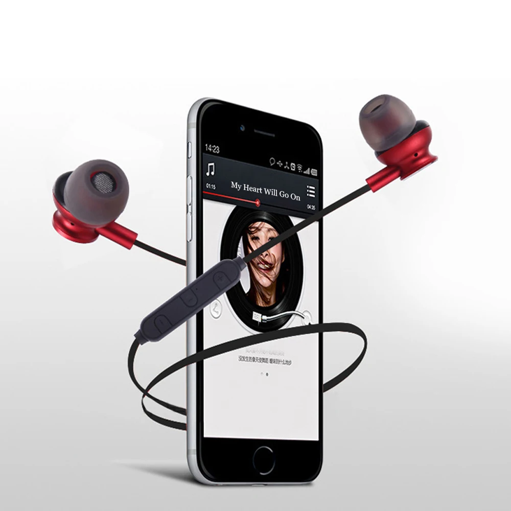 

qijiagu 50 PCS a lot Bluetooth earphone wireless headset music headphone with color box packing for iPhone Mobile Phone MP3 MP4