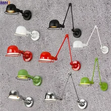 Скандинавский современный светодиодный настенный светильник для домашнего освещения переключатель Регулируемая металлическая живопись настенные бра арандела Lamparas De paras