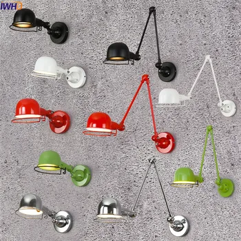 

Nordic Modern LED Wall Lamp Lights For Home Lighting Switch Adjustable Metal Painting Wall Sconce Arandela Lamparas De Pared